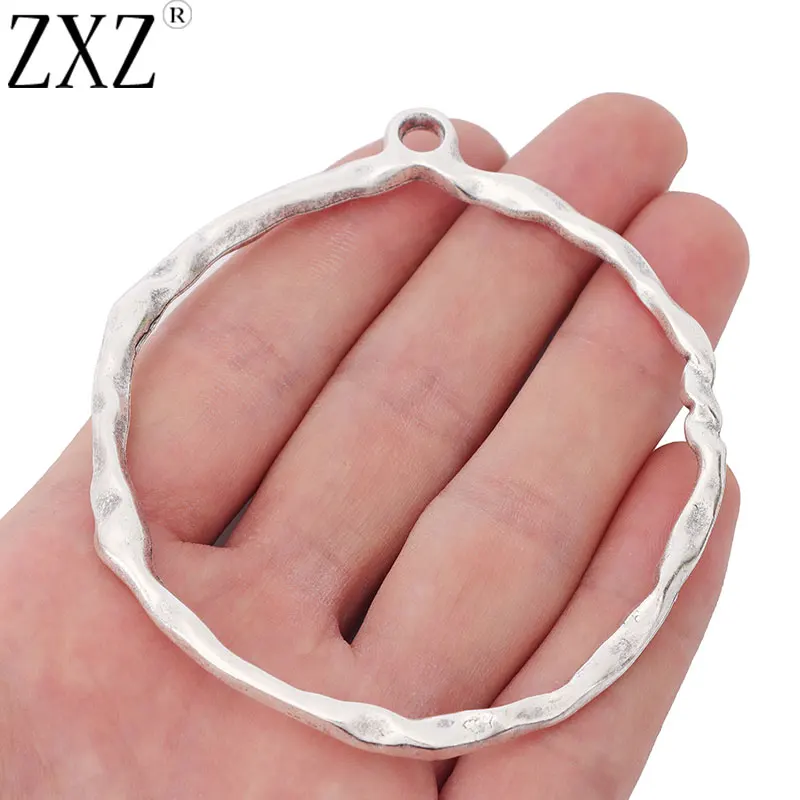 ZXZ 2pcs Large Hammered Open Circle Ring Charms Pendants for Jewelry Making Findings 82x71mm
ZXZ 2pcs Large Hammered Open Circle Ring Charms Pendants for Jewelry Making Findings 82x71mm