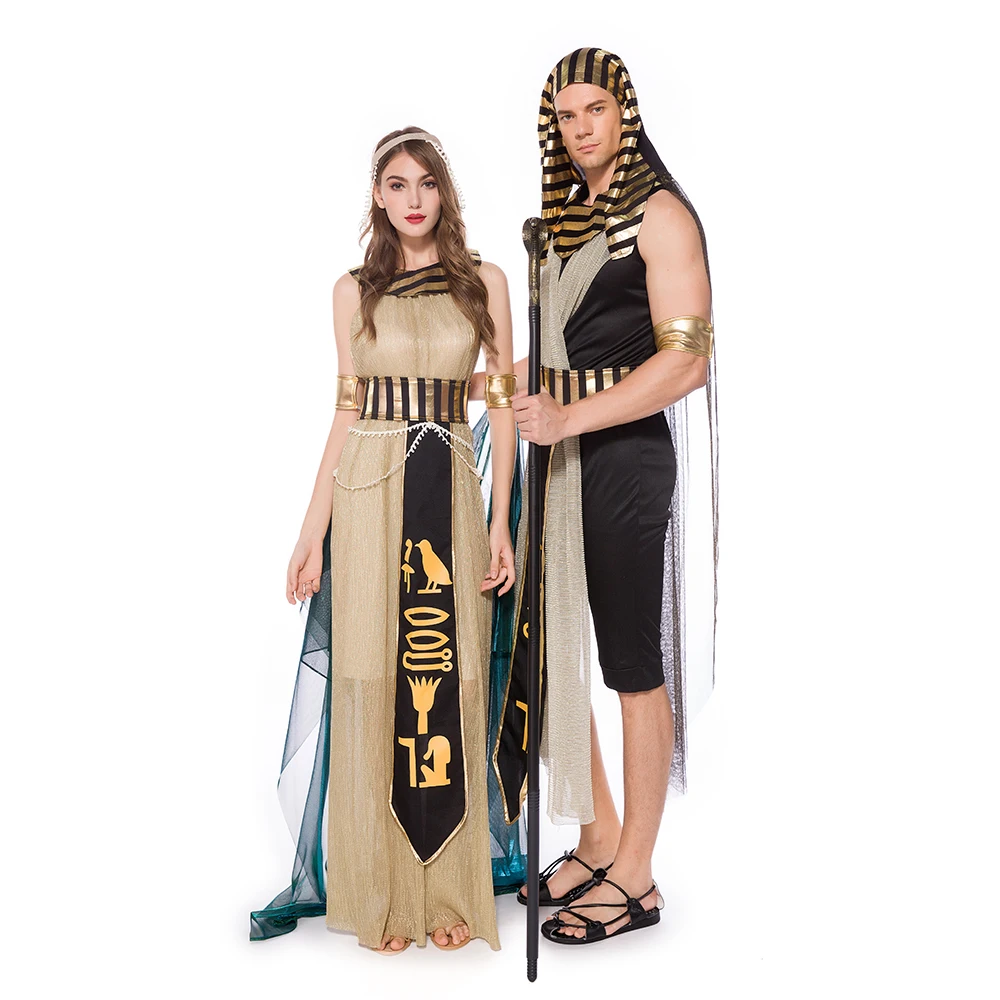Women Sexy Cleopatra Costume Egyptian Queen Cosplay Adult Men Egyptian Pharaoh Costumes Halloween Fancy Party Dress Outfit
Women Sexy Cleopatra Costume Egyptian Queen Cosplay Adult Men Egyptian Pharaoh Costumes Halloween Fancy Party Dress Outfit