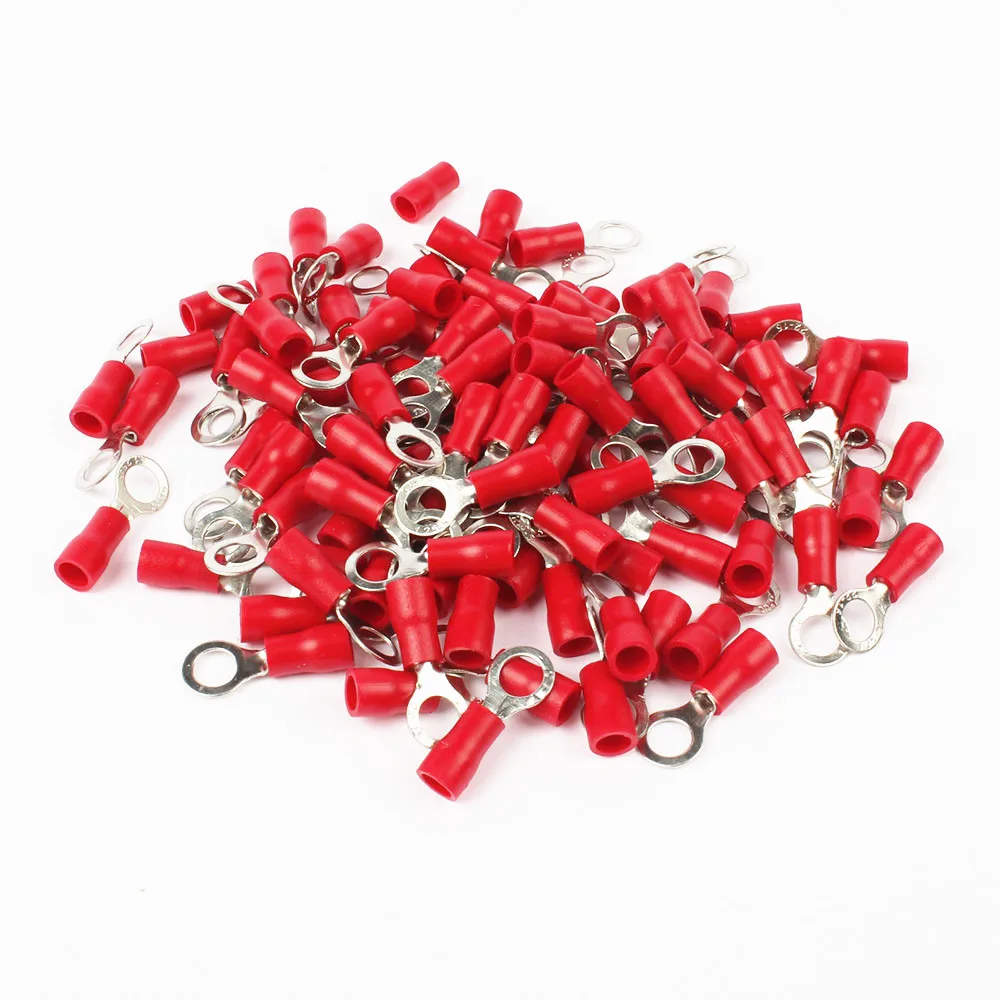 RV1.25-5 Red Insulated Crimp Ring Terminal Cable Wire Connector 50PCS/Pack RV1-5 RV
RV1.25-5 Red Insulated Crimp Ring Terminal Cable Wire Connector 50PCS/Pack RV1-5 RV
