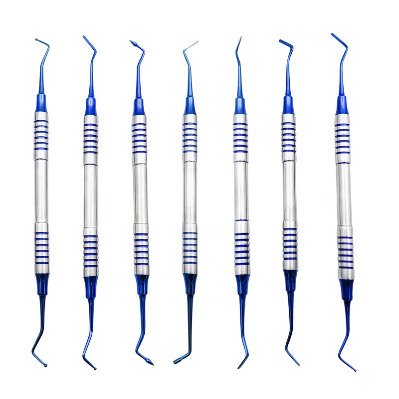 7pcs Dental Composite Resin Filling Spatula Titanium plated Head Resin Filler Set thick handle Restoration set Dental Instrument
7pcs Dental Composite Resin Filling Spatula Titanium plated Head Resin Filler Set thick handle Restoration set Dental Instrument