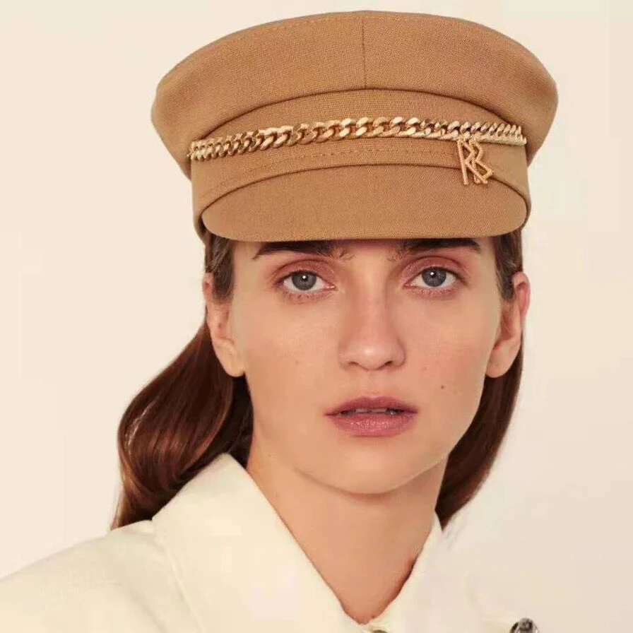New Spring Summer Caps Women Newsboy Caps Cotton Letter Chain Flat Visor Cap Military caps M
New Spring Summer Caps Women Newsboy Caps Cotton Letter Chain Flat Visor Cap Military caps M