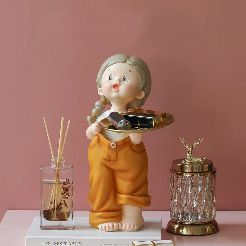 Modern Cute Strap Teenager Storage Tray Resin Ornaments Home Livingroom Table Sculpture Decoration Club Cafe Furnishing Crafts
Modern Cute Strap Teenager Storage Tray Resin Ornaments Home Livingroom Table Sculpture Decoration Club Cafe Furnishing Crafts