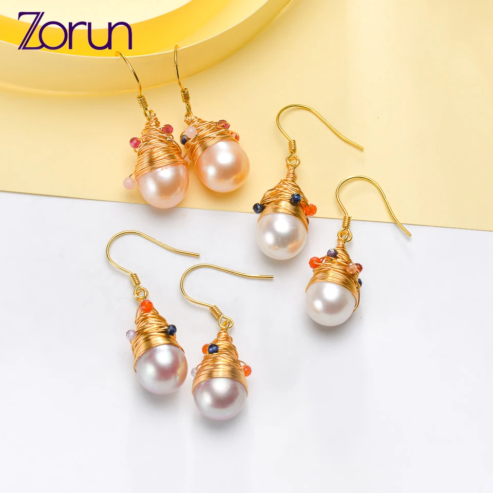 Zorun Natural Freshwater White/Pink Pearl Earring Fine Jewelry 7-8MM 925 Sterling Silver For Women New Design Good Sale
Zorun Natural Freshwater White/Pink Pearl Earring Fine Jewelry 7-8MM 925 Sterling Silver For Women New Design Good Sale