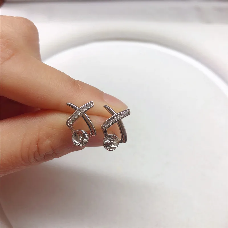 Wholesale Silver Plated Stud Earrings Mountings Findings Jewelry Settings Parts for Pearls Beads Stones, 10pairs/lot
Wholesale Silver Plated Stud Earrings Mountings Findings Jewelry Settings Parts for Pearls Beads Stones, 10pairs/lot