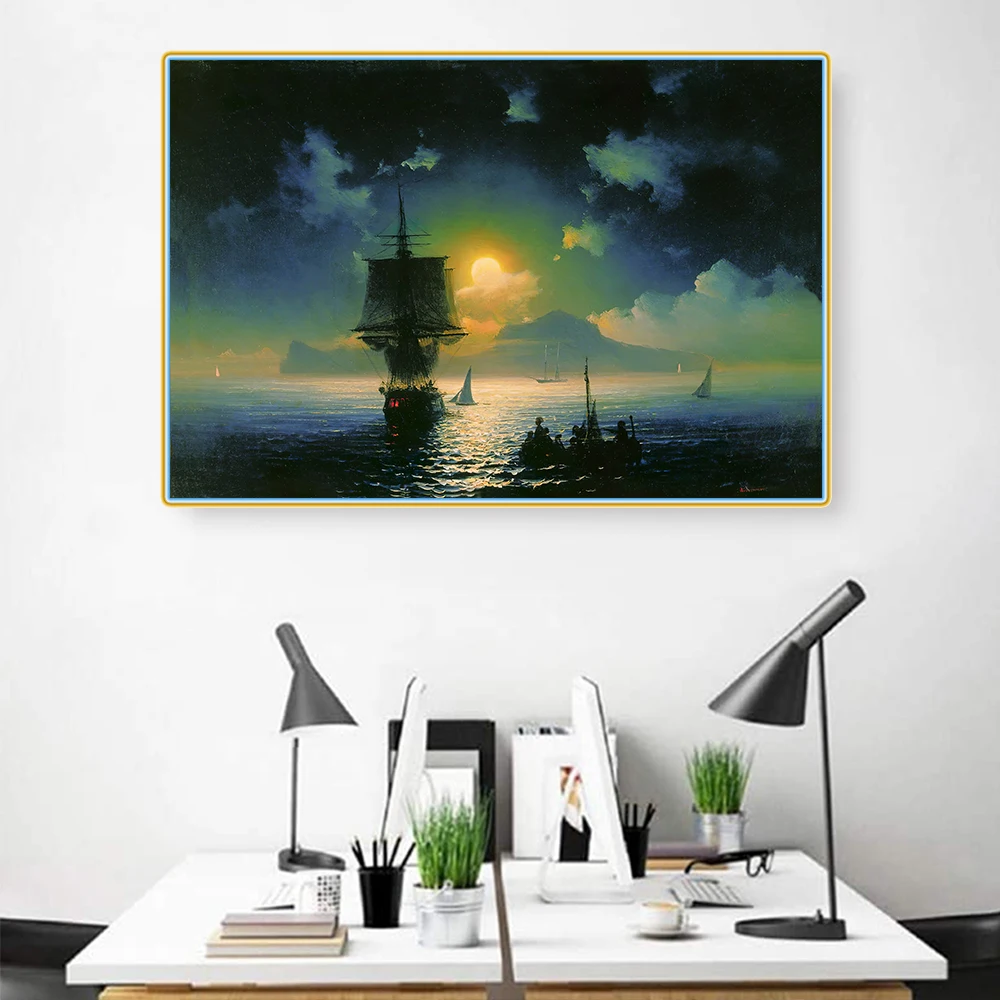 Citon Ivan Aivazovsky《Lunar night on-Capri》Canvas Art Oil Painting Artwork Picture Modern Wall Decor Home Living room Decoration
Citon Ivan Aivazovsky《Lunar night on-Capri》Canvas Art Oil Painting Artwork Picture Modern Wall Decor Home Living room Decoration