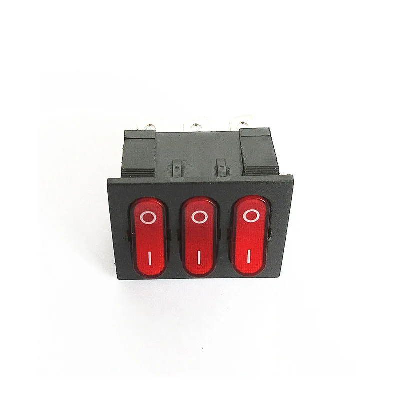 10PCS HOT NEW Power switch Triplet red warped plate boat type switch LED lamp 3in1 switch 2gear 9PIN
10PCS HOT NEW Power switch Triplet red warped plate boat type switch LED lamp 3in1 switch 2gear 9PIN