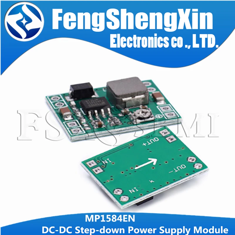 5pcs/lot MP1584EN Ultra-small Size DC-DC Step-down Power Supply Module 12V9V5V3V LM2596 24V
5pcs/lot MP1584EN Ultra-small Size DC-DC Step-down Power Supply Module 12V9V5V3V LM2596 24V
