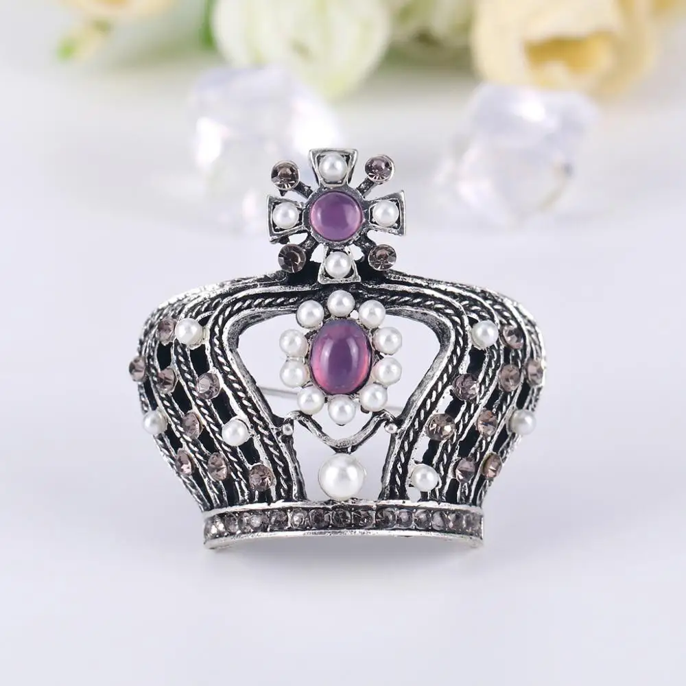 Lailina Rhinestone Vintage Pearl Crown Brooch Fashion Accessories For Clothing Decoration
Lailina Rhinestone Vintage Pearl Crown Brooch Fashion Accessories For Clothing Decoration
