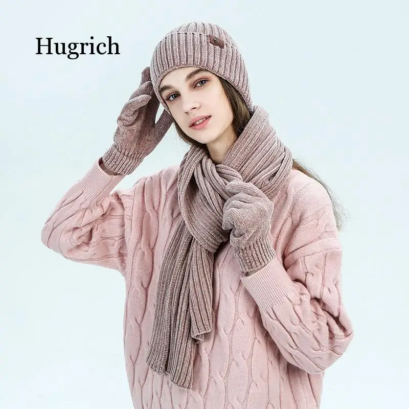 Autumn and Winter Warm Scarf Hat Glove Three Piece Solid Color Rib Knitting Wool Hat Collar Suit
Autumn and Winter Warm Scarf Hat Glove Three Piece Solid Color Rib Knitting Wool Hat Collar Suit