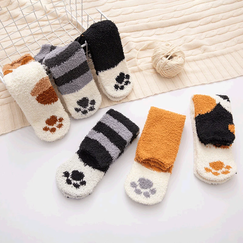 6 Pieces = 3 Pairs Cute Cat's Paw Socks Winter Kawaii Women's Socks Warm Sleeping Floor Woman Socks calcetines de la mujer 2020
6 Pieces = 3 Pairs Cute Cat's Paw Socks Winter Kawaii Women's Socks Warm Sleeping Floor Woman Socks calcetines de la mujer 2020