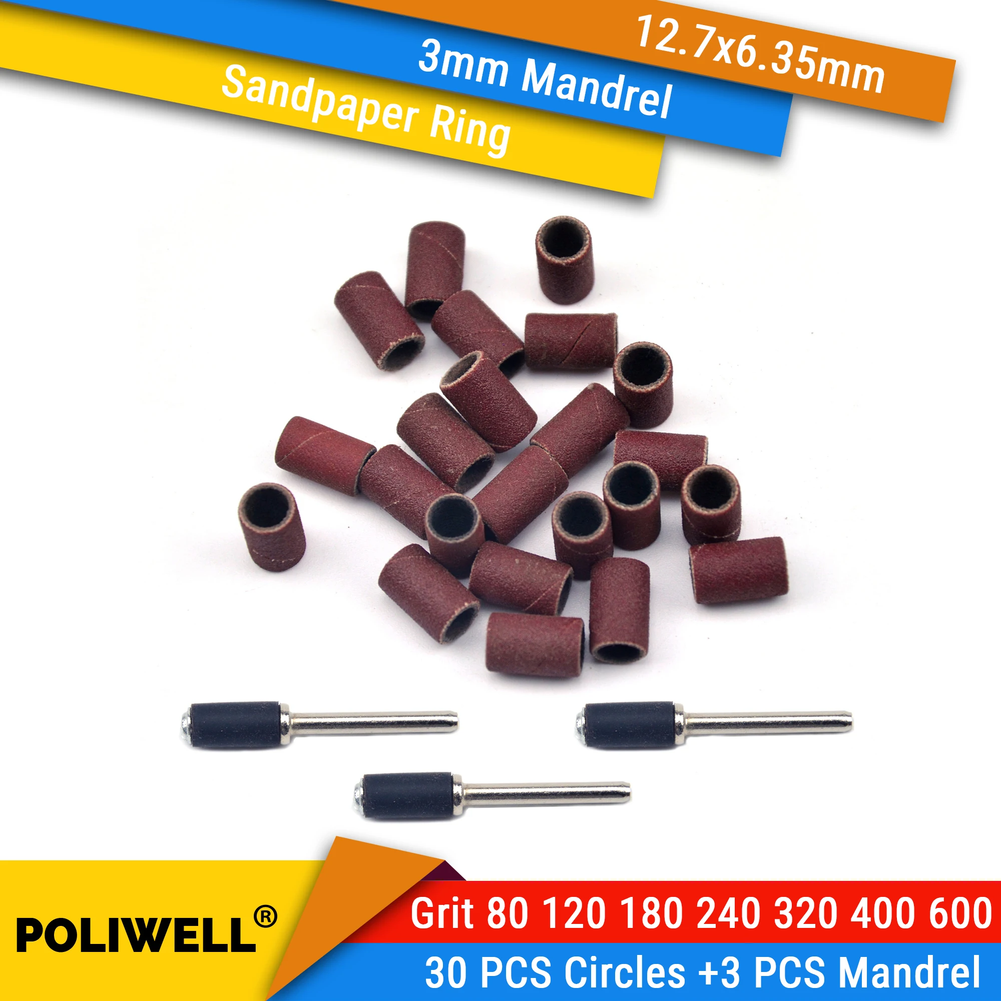 30Pcs Sandpaper Circles +3 Pcs 3mm Mandrels Grinding Head Sandpaper Flap Wheels Polishing Sanding Bands Power Tools Accessories
30Pcs Sandpaper Circles +3 Pcs 3mm Mandrels Grinding Head Sandpaper Flap Wheels Polishing Sanding Bands Power Tools Accessories