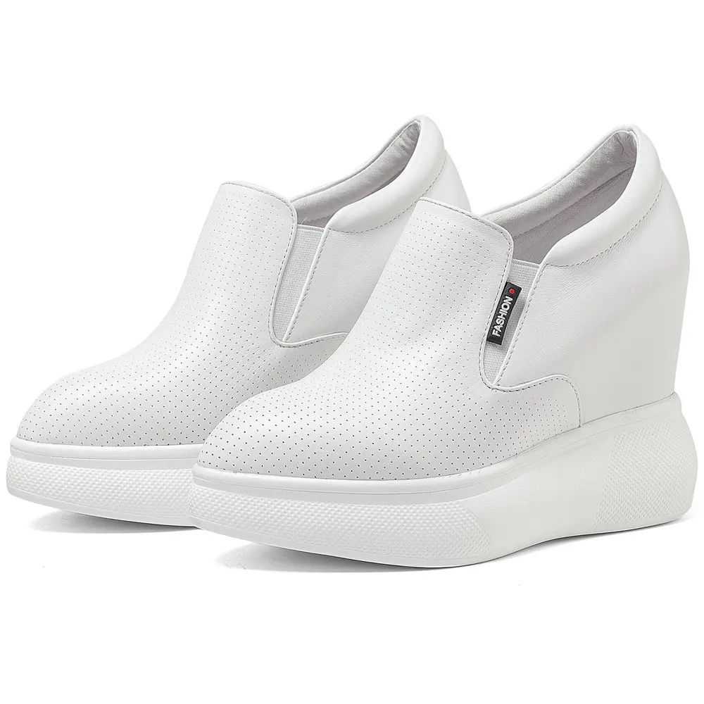 Platform Ankle Boots Women's Genuine Cow Leather Fashion Sneakers Wedge High Heels Oxfords Pull On Punk Goth 34-40
Platform Ankle Boots Women's Genuine Cow Leather Fashion Sneakers Wedge High Heels Oxfords Pull On Punk Goth 34-40