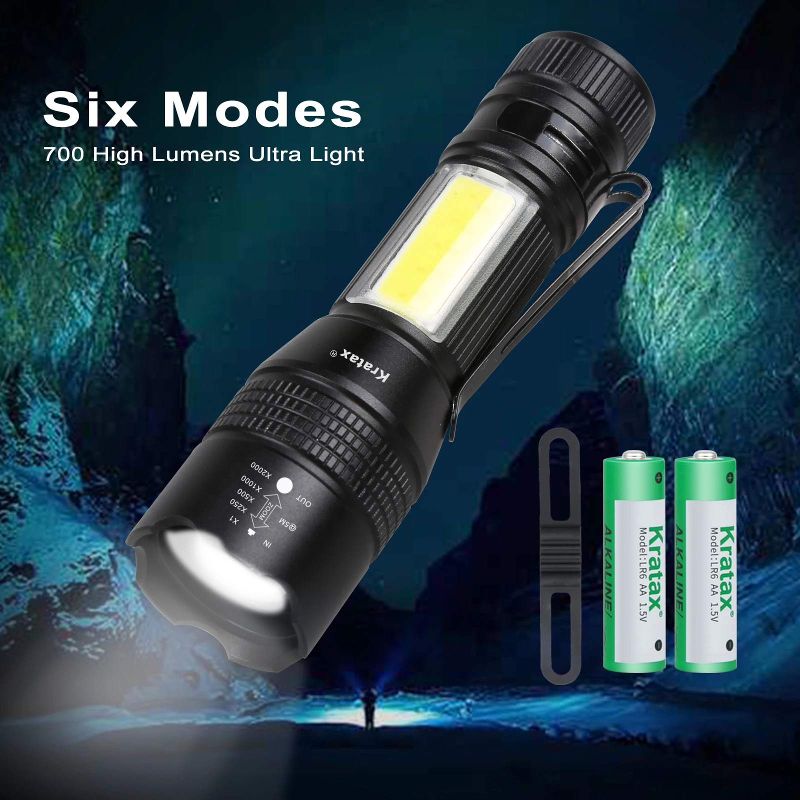 New Portable LED Flashlight 6 Mode Self-Defense Built-in Battery Camping Torch Flashlight Emergency Night Light
New Portable LED Flashlight 6 Mode Self-Defense Built-in Battery Camping Torch Flashlight Emergency Night Light