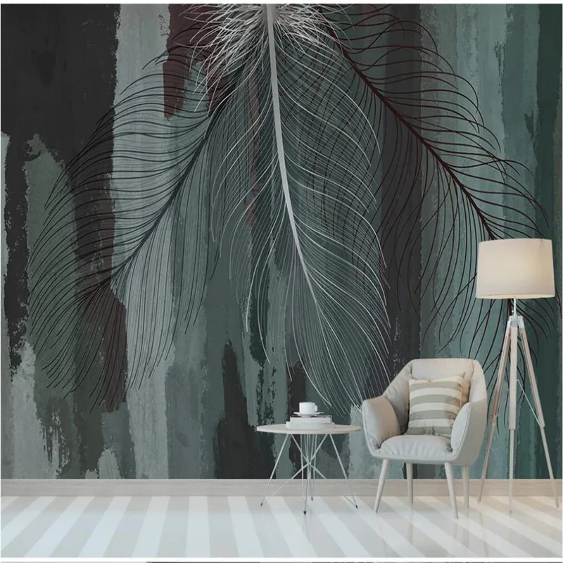 Custom Nordic minimalist watercolor feather industrial style bedroom background wall-high-grade waterproof material
Custom Nordic minimalist watercolor feather industrial style bedroom background wall-high-grade waterproof material