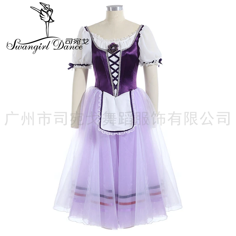 Professional Ballet Tutu Puprle Women Giselle Ballet Long Tutu Dress Napoli Ballerina Ballet Stage Costume BT3030E
Professional Ballet Tutu Puprle Women Giselle Ballet Long Tutu Dress Napoli Ballerina Ballet Stage Costume BT3030E