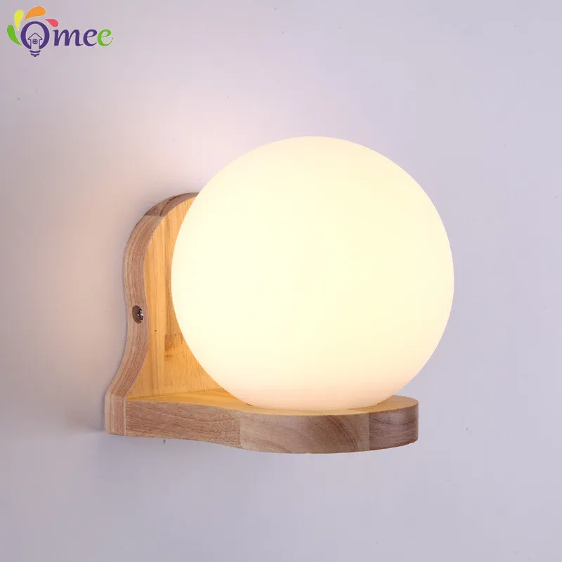 OMEE Modern Unique Novelty Wall Lamps Glass Ball Lampshade Wall Light For LED Indoor Home Bedroom Bedside Lamp Lighting AC220V
OMEE Modern Unique Novelty Wall Lamps Glass Ball Lampshade Wall Light For LED Indoor Home Bedroom Bedside Lamp Lighting AC220V