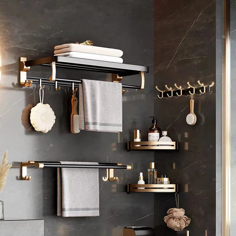 Bathroom Shelves Towel Rack Bath Shower Shampoo Clothes Holder Punch-Free Folding Storage Organizer Basket Wall-Mounted Hanger
Bathroom Shelves Towel Rack Bath Shower Shampoo Clothes Holder Punch-Free Folding Storage Organizer Basket Wall-Mounted Hanger