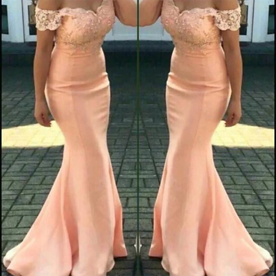 Custom Plus Size Sweetheart Off-Shoulder Applique Elastic Satin Woman Lady Mermaid Sleeveless Formal Gown Bridesmaid Dresses
Custom Plus Size Sweetheart Off-Shoulder Applique Elastic Satin Woman Lady Mermaid Sleeveless Formal Gown Bridesmaid Dresses