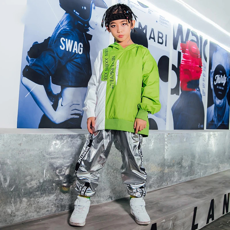 Hip Hop Dancing Clothes For Boys Jazz Dance Costumes Long Sleeves Hoodie Sweatshirt Silver Laser Pants Stage Kpop Outfit SL5449
Hip Hop Dancing Clothes For Boys Jazz Dance Costumes Long Sleeves Hoodie Sweatshirt Silver Laser Pants Stage Kpop Outfit SL5449