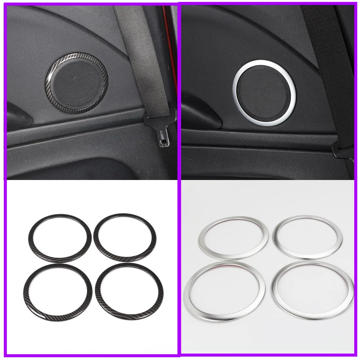 ST Car Accessories For BMW 3 4 Series F30 F33 F36 2013-2019 ABS Carbon Fiber Style Door Tweeter Speaker Ring Trim Circle Cover
ST Car Accessories For BMW 3 4 Series F30 F33 F36 2013-2019 ABS Carbon Fiber Style Door Tweeter Speaker Ring Trim Circle Cover