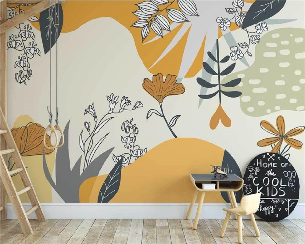 beibehang Customized papel de parede 3d modern nordic hand-painted abstract plants simple indoor background wallpaper
beibehang Customized papel de parede 3d modern nordic hand-painted abstract plants simple indoor background wallpaper