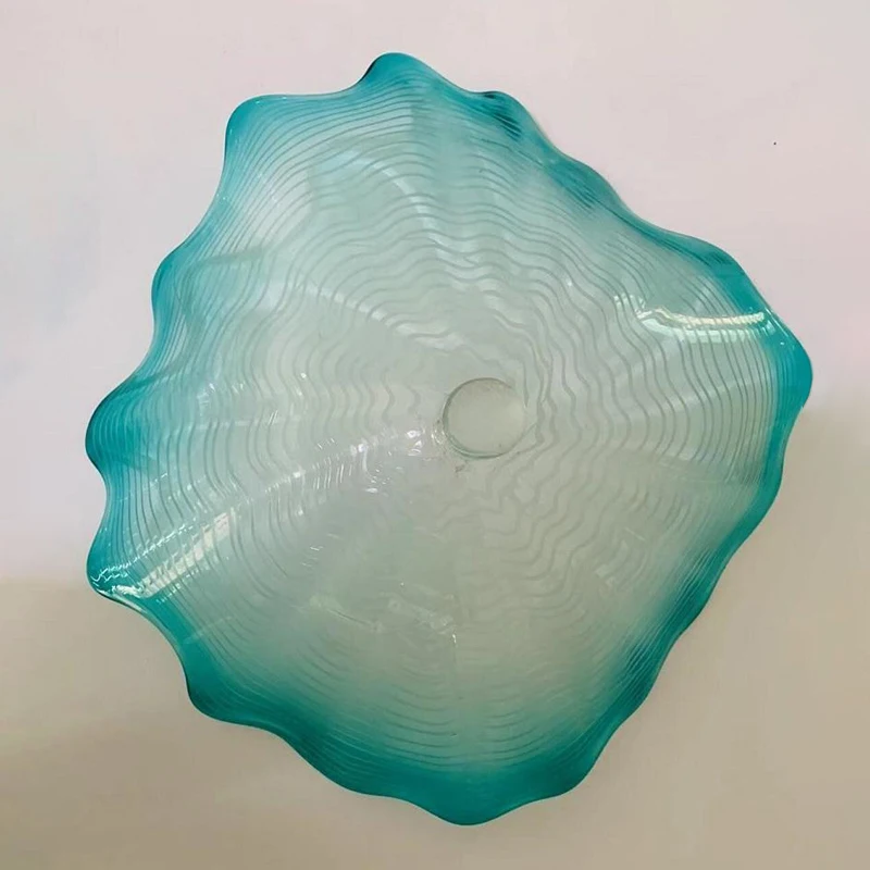 Hand Blown Glass Wall Art Plates Blue Clear Murano Glass Flower Plates Wall Decor Plates for Wall Hanging
Hand Blown Glass Wall Art Plates Blue Clear Murano Glass Flower Plates Wall Decor Plates for Wall Hanging