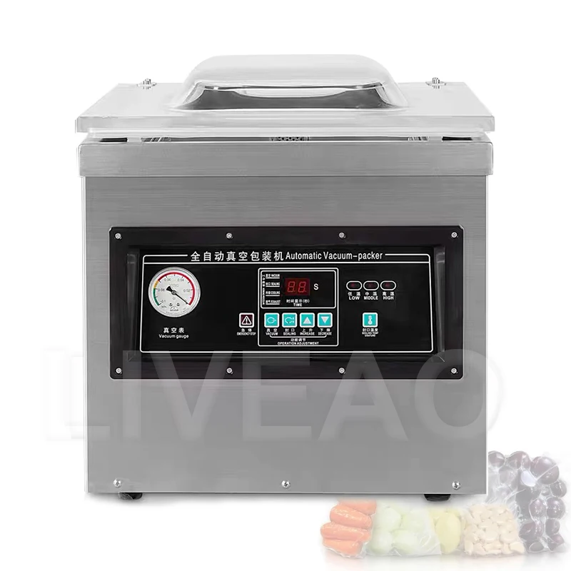 1000W Vacuum Packing Machine Plastic Bag Sealer Automatic Sealing Machine For Business Kitchen Fruit Food
1000W Vacuum Packing Machine Plastic Bag Sealer Automatic Sealing Machine For Business Kitchen Fruit Food