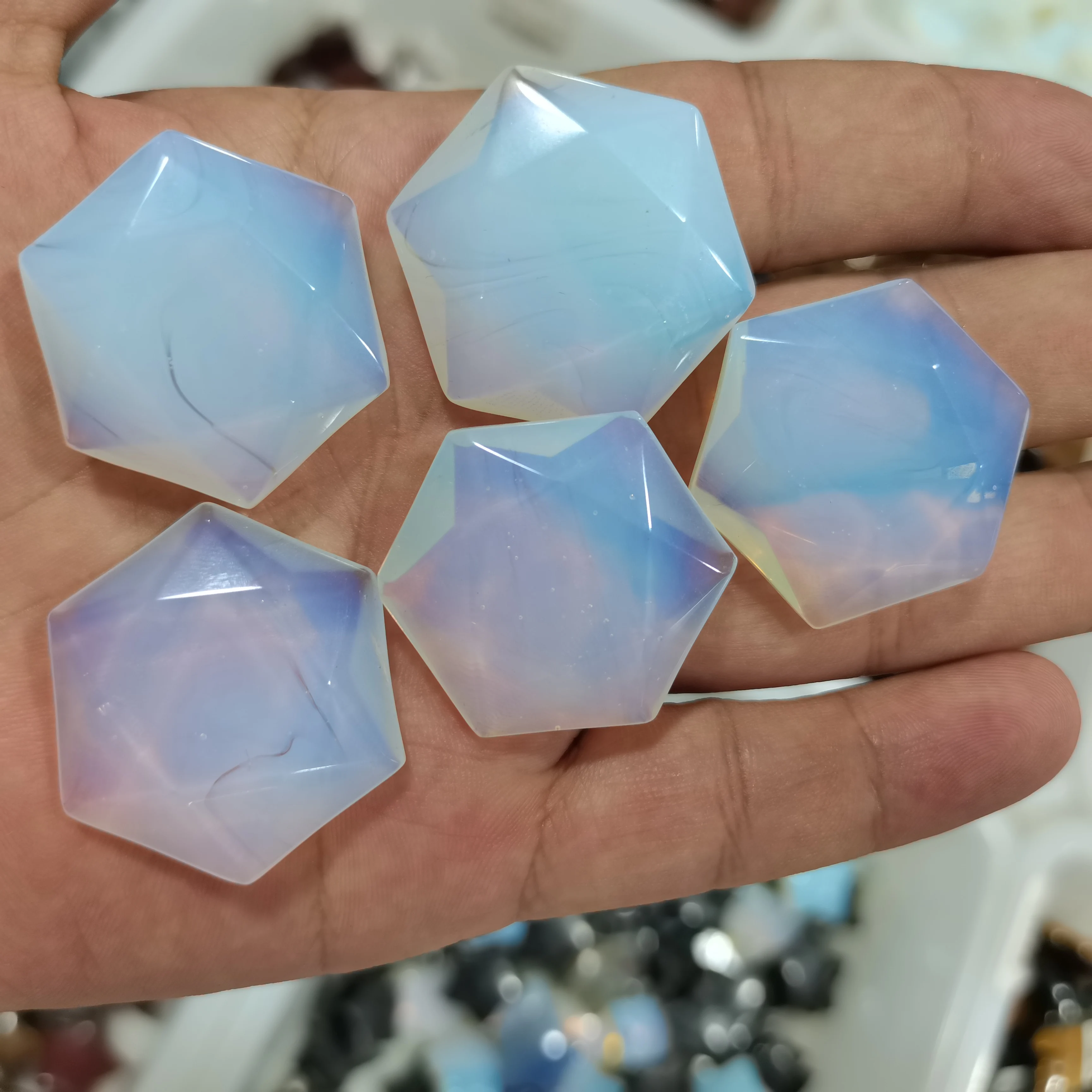 Exquisite fashion Natural Opal Crystal Stone Hexagram Pendulum Six-pointed Star Reiki Symbol Health Amulet Charms Women Gif 1pcs
Exquisite fashion Natural Opal Crystal Stone Hexagram Pendulum Six-pointed Star Reiki Symbol Health Amulet Charms Women Gif 1pcs