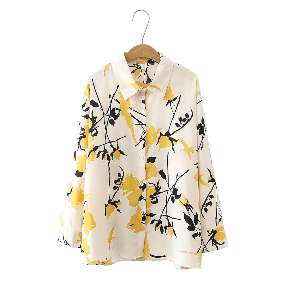 2021 Woman Spring&Autumn New Birds Peony Flower Print Loose Long-Sleeved Chiffon Shirt
2021 Woman Spring&Autumn New Birds Peony Flower Print Loose Long-Sleeved Chiffon Shirt
