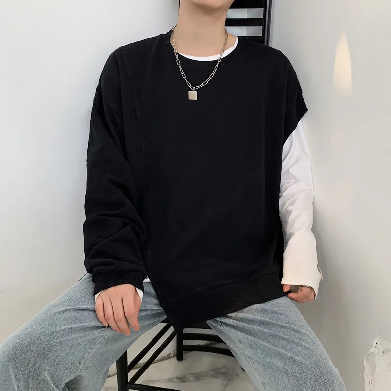 Men's Long Sleeve T Shirt Spring And Autumn New Fashion Trend Irregular Design Korean Casual Loose Large Size T Shirt
Men's Long Sleeve T Shirt Spring And Autumn New Fashion Trend Irregular Design Korean Casual Loose Large Size T Shirt