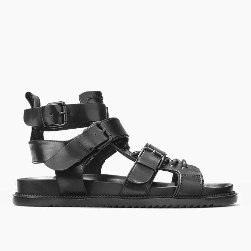Italian New Designer Men High Top Buckle Straps Gladiator Shoes Harajuku Lace Up Open Toes Genuine Leather Casual Beach Sandals
Italian New Designer Men High Top Buckle Straps Gladiator Shoes Harajuku Lace Up Open Toes Genuine Leather Casual Beach Sandals
