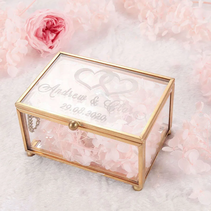 Personalized Geometrical Clear Glass Jewelry Ring Box Rustic Ring Organizer Holder Wedding Decoration Wedding Favor
Personalized Geometrical Clear Glass Jewelry Ring Box Rustic Ring Organizer Holder Wedding Decoration Wedding Favor