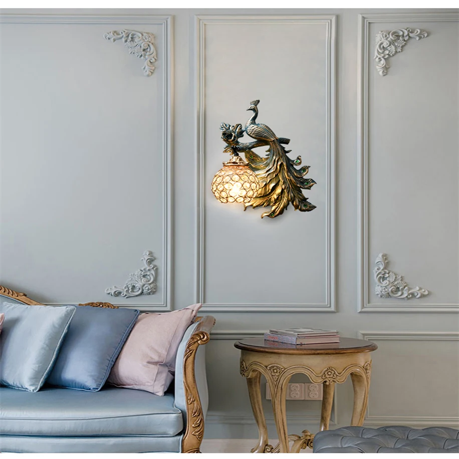 Modern Peacock Resin Wall Lamps Living Dining Room Lighting Bathroom Bedroom Light Led Wall Light For Home Industrial Decor Lamp
Modern Peacock Resin Wall Lamps Living Dining Room Lighting Bathroom Bedroom Light Led Wall Light For Home Industrial Decor Lamp