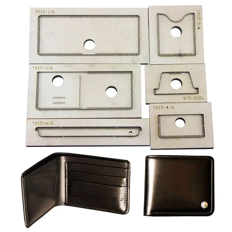Japan Steel Blade DIY leather wallet card holder Wood die cut knife mould hand punch template set For Leathercraft
Japan Steel Blade DIY leather wallet card holder Wood die cut knife mould hand punch template set For Leathercraft