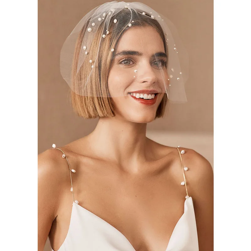 White Veil for Face Wedding Veil Pearls Beaded Birdcage Veil Charming Hair Accessories for Bridal Party Veil Fascinator 2022
White Veil for Face Wedding Veil Pearls Beaded Birdcage Veil Charming Hair Accessories for Bridal Party Veil Fascinator 2022