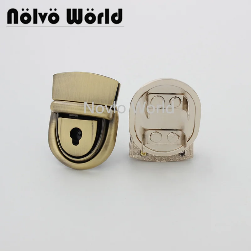 Nolvo World 2-10 pieces 5 colors 35*26mm metal handbag lock hardware lady bag lock round small handbag lock
Nolvo World 2-10 pieces 5 colors 35*26mm metal handbag lock hardware lady bag lock round small handbag lock