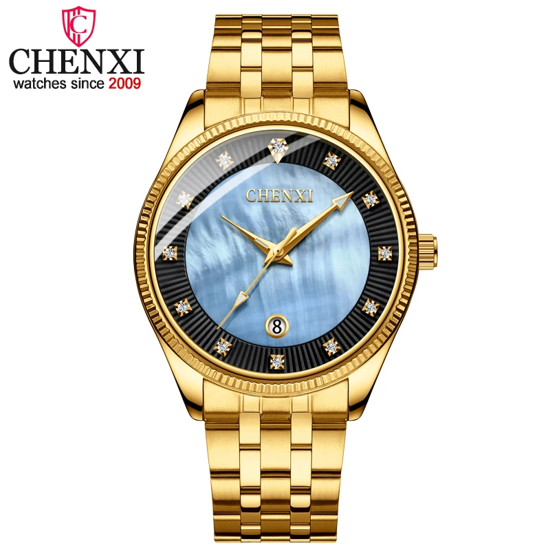 Luxury Brand CHENXI Watches Gold Watches Men Stainless Steel Quartz Watches Fashion Shell Watches Mens Watches Relogio Masculino
Luxury Brand CHENXI Watches Gold Watches Men Stainless Steel Quartz Watches Fashion Shell Watches Mens Watches Relogio Masculino