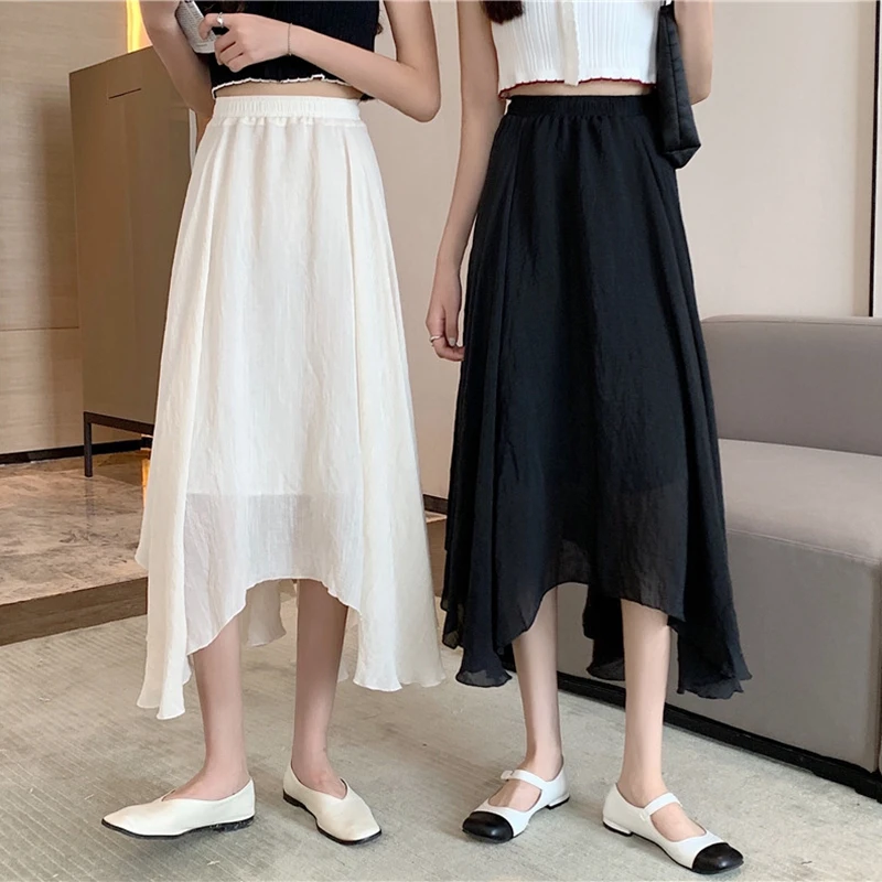 Asymmetrical Hem Cotton Linen Midi Skirts Womens High Waist Pull-On Big Swing a-line Skirt Spring Summer Beige Black Skirt Long
Asymmetrical Hem Cotton Linen Midi Skirts Womens High Waist Pull-On Big Swing a-line Skirt Spring Summer Beige Black Skirt Long