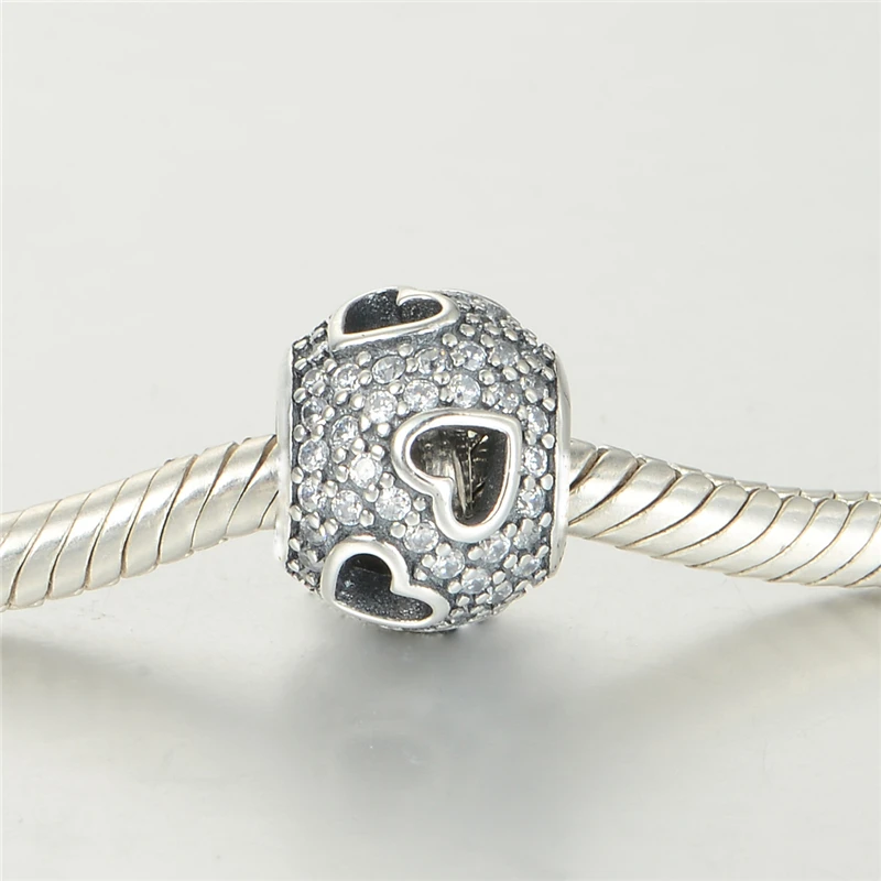 Tumbling Heart Charm Beads Fits Pandora Bracelets Original 925 Sterling Silver Clear CZ Heart Bead Diy Valentine's Day Jewelry
Tumbling Heart Charm Beads Fits Pandora Bracelets Original 925 Sterling Silver Clear CZ Heart Bead Diy Valentine's Day Jewelry