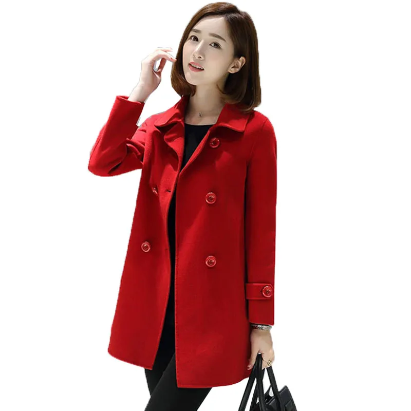 Woolen Coat 2022 Women Long Autumn Winter New Lapel Slim Trench Coat Was thin Fashion Leisure Woolen Windbreaker Female B87
Woolen Coat 2022 Women Long Autumn Winter New Lapel Slim Trench Coat Was thin Fashion Leisure Woolen Windbreaker Female B87