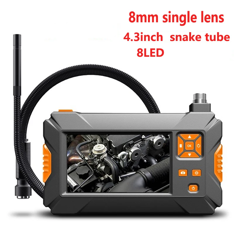 8mm handheld screen industry endoscope camera snake tube cable 2.0 mp serpentine camera HD 4.3 inch inspection lens
8mm handheld screen industry endoscope camera snake tube cable 2.0 mp serpentine camera HD 4.3 inch inspection lens