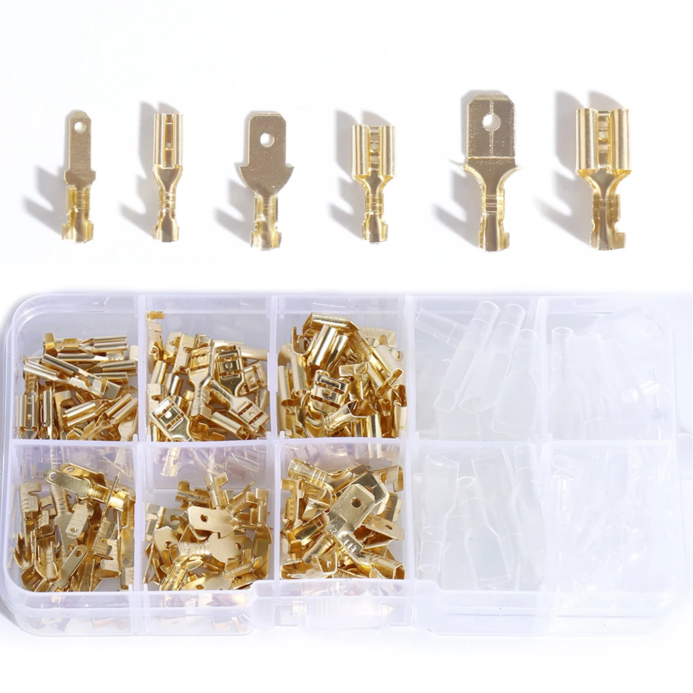 2.8/4.8/6.3mm Insulated wire crimp sheath terminal box for winding connector plug General spring insert quick simple terminal
2.8/4.8/6.3mm Insulated wire crimp sheath terminal box for winding connector plug General spring insert quick simple terminal