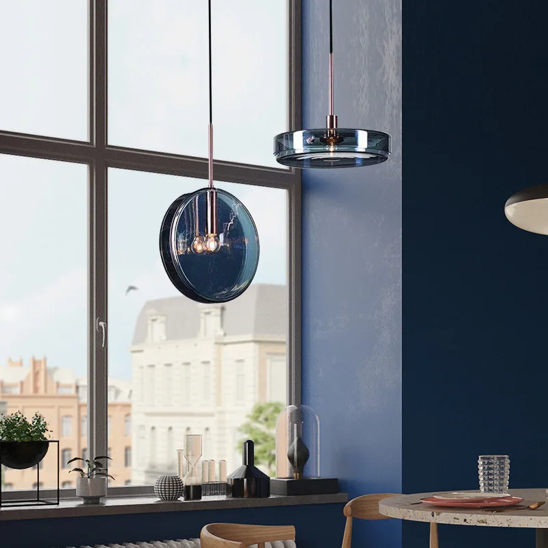 Modern LED Blue Glass Pendant Lights Nordic Living Room Bedroom Bedside Pendant Lamp kitchen hanging lamps Decor Light Fixtures
Modern LED Blue Glass Pendant Lights Nordic Living Room Bedroom Bedside Pendant Lamp kitchen hanging lamps Decor Light Fixtures
