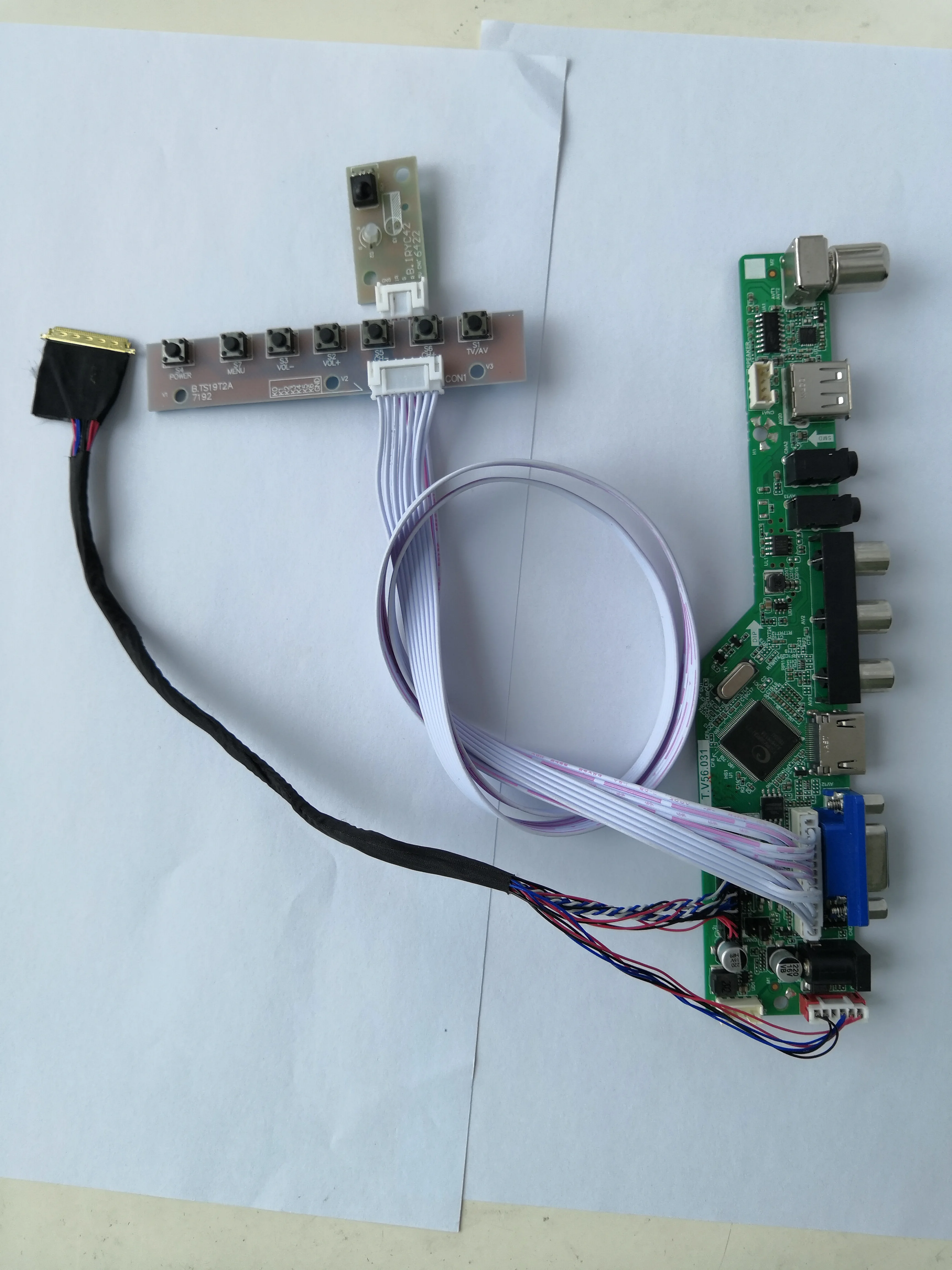 Комплект TV56 для LP156WH3, HDMI-совместимый USB-пульт дистанционного управления, VGA 15,6 дюйма, AV 1366X768, 40-контактный драйвер платы контроллера, панель экрана, LVDS LCD 2019
Комплект TV56 для LP156WH3, HDMI-совместимый USB-пульт дистанционного управления, VGA 15,6 дюйма, AV 1366X768, 40-контактный драйвер платы контроллера, панель экрана, LVDS LCD 2019