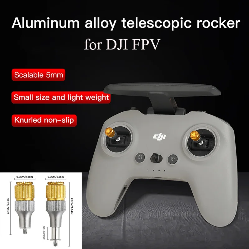 Для DJI FPV пульт дистанционного управления, регулируемый рокер для большого пальца, передатчик из алюминиевого сплава, расширенный джойстик, аксессуары для FPV-качалок для дрона
Для DJI FPV пульт дистанционного управления, регулируемый рокер для большого пальца, передатчик из алюминиевого сплава, расширенный джойстик, аксессуары для FPV-качалок для дрона