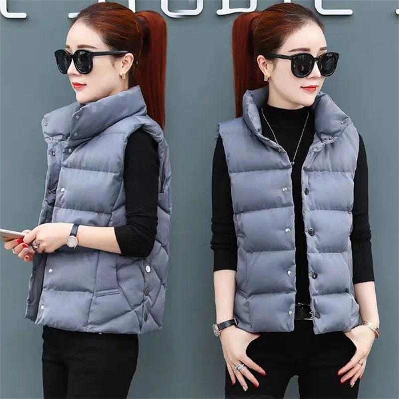 Plush Vest Jacket Women Autumn Winter Fashion Korean Solid Color Stand-Up Collar Short Waistcoat Vest Female Sleeveless Coat
Plush Vest Jacket Women Autumn Winter Fashion Korean Solid Color Stand-Up Collar Short Waistcoat Vest Female Sleeveless Coat