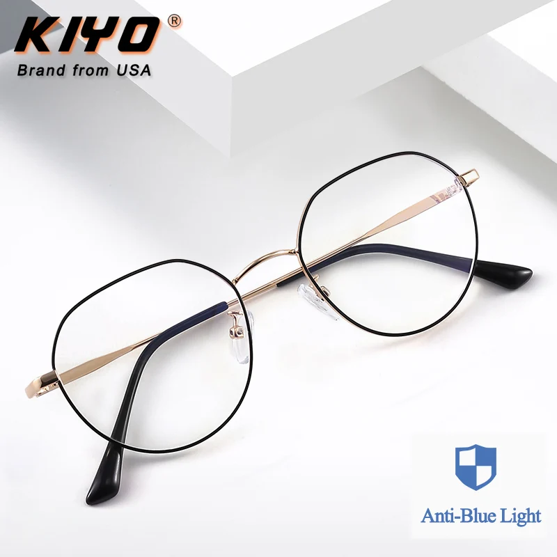 KIYO Brand 2020 New Women Men Fashion Anti Blue Light Optical Frame Metal Eyeglasses Frames Oval Spectacles Glasses 9643
KIYO Brand 2020 New Women Men Fashion Anti Blue Light Optical Frame Metal Eyeglasses Frames Oval Spectacles Glasses 9643
