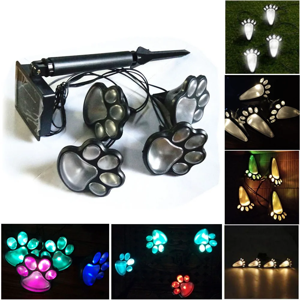 Solar String Light Bear claw Footprint Holiday Light Waterproof Outdoor Christmas Hotel Decoration
Solar String Light Bear claw Footprint Holiday Light Waterproof Outdoor Christmas Hotel Decoration