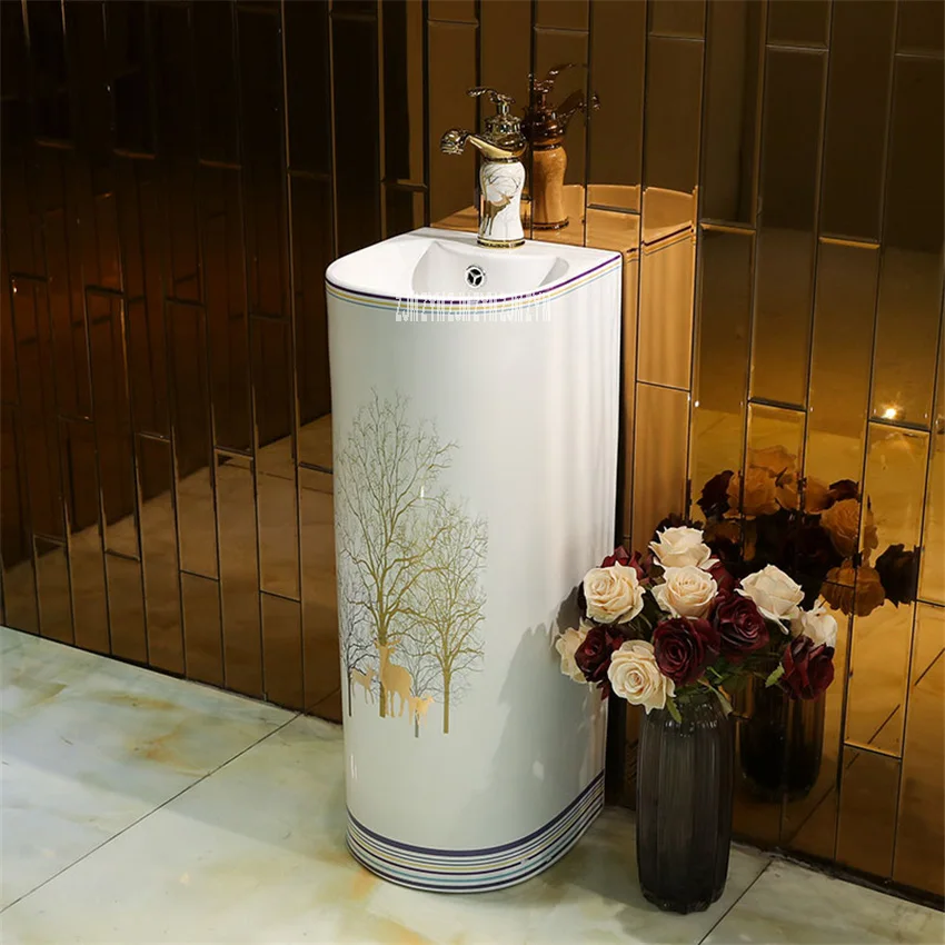 Bathroom Washbowl Integrated Ceramic Washbasin Toilet Column Vertical Floor Pedestal Basin Balcony Floor Type Hand Wash Basin
Bathroom Washbowl Integrated Ceramic Washbasin Toilet Column Vertical Floor Pedestal Basin Balcony Floor Type Hand Wash Basin