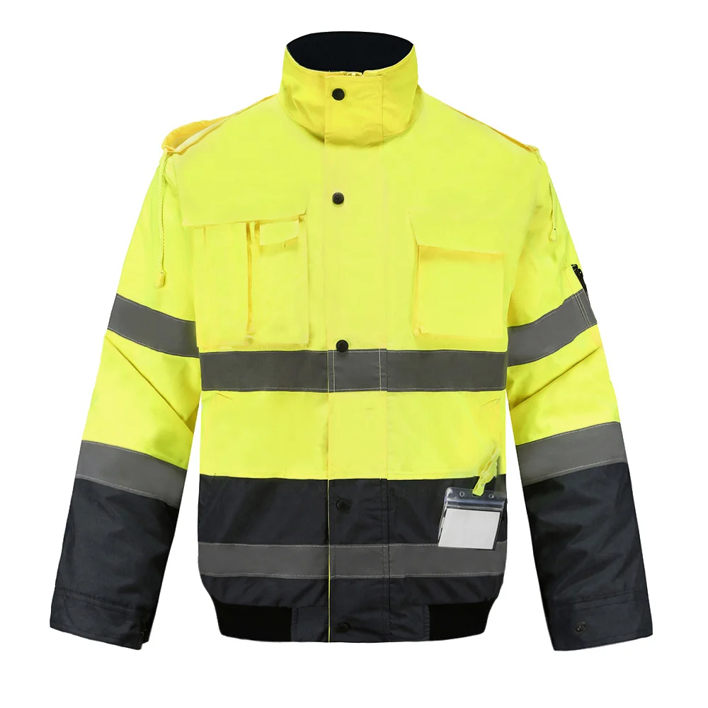AYKRM Winter Detachable Reflective Jacket Security Protection Rain Safety Workwear Hi Vis Waterproof Jacket With Multi-pockets
AYKRM Winter Detachable Reflective Jacket Security Protection Rain Safety Workwear Hi Vis Waterproof Jacket With Multi-pockets